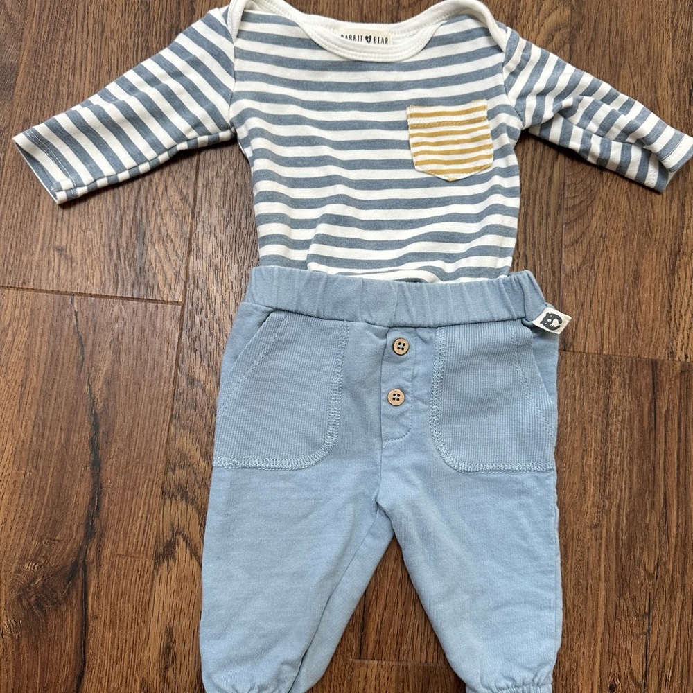 Blue Striped Set